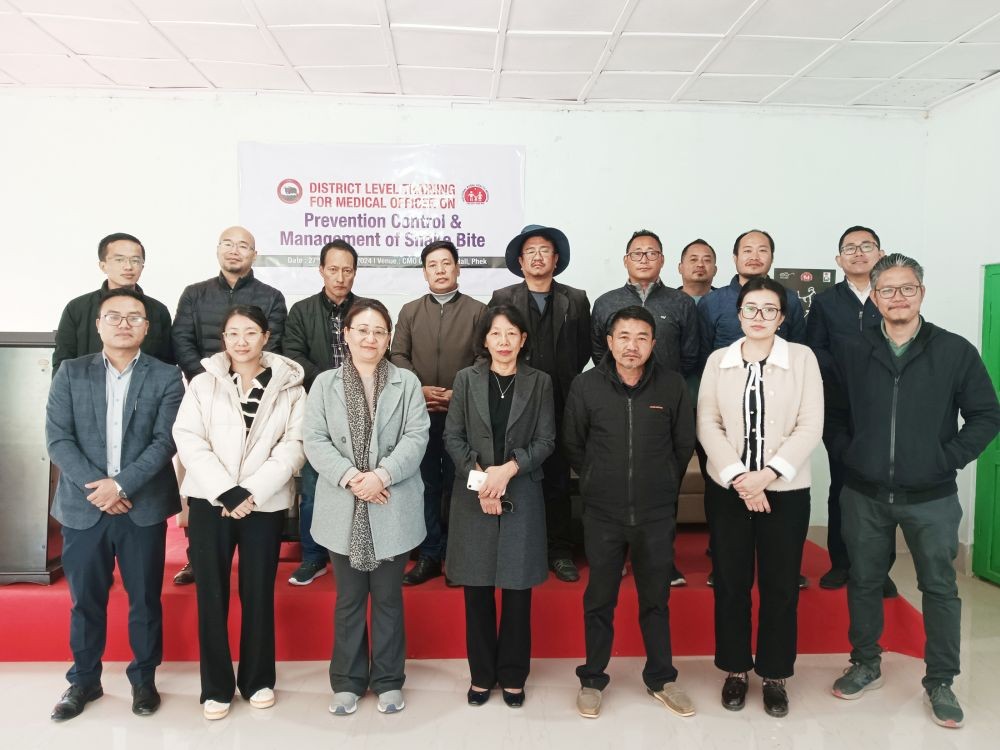Participants during the workshop on National Programme for Prevention and Control of Snake Envenoming and Rabies Control at CMO conference hall, Phek on November 27.